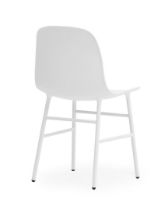 Bild von Normann Copenhagen Form Stuhl SH: 44 cm – Weiß/Stahl