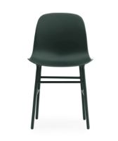 Bild von Normann Copenhagen Form Stuhl SH: 44 cm – Grün/Stahl