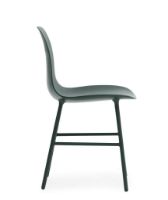 Bild von Normann Copenhagen Form Stuhl SH: 44 cm – Grün/Stahl