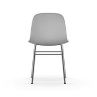 Bild von Normann Copenhagen Form Stuhl SH: 44 cm – Weiß/Chrom