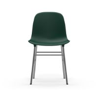 Bild von Normann Copenhagen Form Stuhl SH: 44 cm – Grün/Chrom