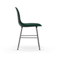 Bild von Normann Copenhagen Form Stuhl SH: 44 cm – Grün/Chrom