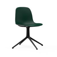 Bild von Normann Copenhagen Form Drehstuhl SH: 44 cm – Grün/Schwarzes Aluminium