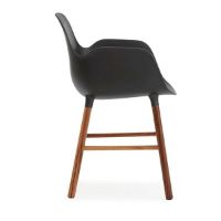 Bild von Normann Copenhagen Form Sessel SH: 44 cm – Blau/Stahl