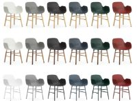 Bild von Normann Copenhagen Form Sessel SH: 44 cm – Rot/Stahl