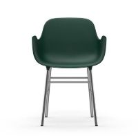 Bild von Normann Copenhagen Form Sessel SH: 44 cm – Grün/Chrom