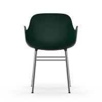 Bild von Normann Copenhagen Form Sessel SH: 44 cm – Grün/Chrom