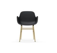 Bild von Normann Copenhagen Form Sessel SH: 44 cm – Schwarz/Messing