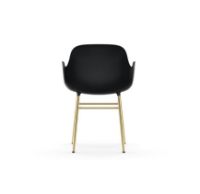 Bild von Normann Copenhagen Form Sessel SH: 44 cm – Schwarz/Messing