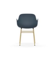 Bild von Normann Copenhagen Form Sessel SH: 44 cm – Blau/Messing