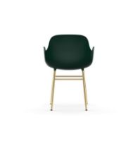 Bild von Normann Copenhagen Form Sessel SH: 44 cm – Grün/Messing