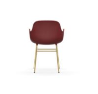 Bild von Normann Copenhagen Form Sessel SH: 44 cm – Rot/Messing