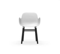 Bild von Normann Copenhagen Form Sessel SH: 44 cm – Weiß/Schwarze Eiche