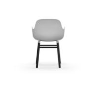 Bild von Normann Copenhagen Form Sessel SH: 44 cm – Weiß/Schwarze Eiche