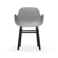 Bild von Normann Copenhagen Form Sessel SH: 44 cm – Grau/Schwarze Eiche