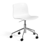 Bild von HAY AAC50 Bürostuhl mit Rollen SH: 42-56 cm – Weiß/Aluminium