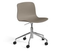 Bild von HAY AAC50 Bürostuhl mit Rollen SH: 42-56 cm – Khaki/Aluminium