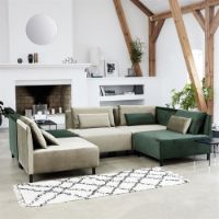 Bild von House Doctor Riba Teppich 200x90 cm - Weiß/Schwarz OUTLET