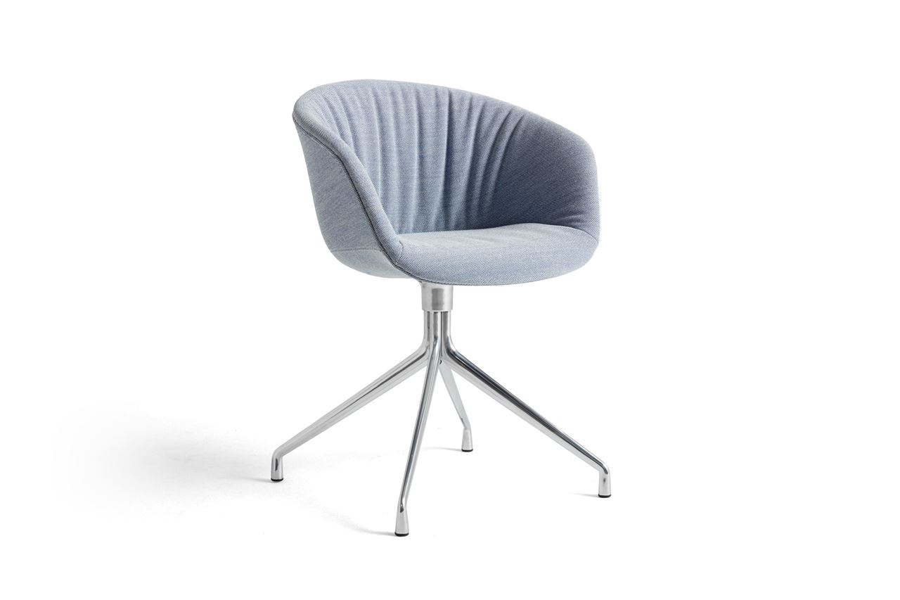 Bild von HAY AAC 21 Soft About A Chair SH: 46 cm – Poliertes Aluminium/Steelcut Trio 716