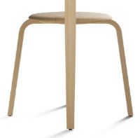 Bild von Audo Copenhagen Afteroom Sperrholz-Esszimmerstuhl SH: 46 cm – Natureiche OUTLET