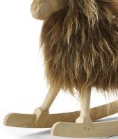 Bild von Povl Kjer Schaukelpferd H: 60 cm - Braune lange Wolle