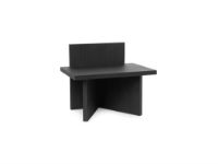 Bild von Ferm Living Oblique Taburet/Tisch 33x40 cm - Esche schwarz gebeizt