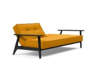 Bild von Innovation Living Splitback Frej Schlafsofa L: 232 cm – Schwarze Eiche/Elegance Burned Curry