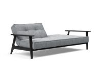 Bild von Innovation Living Splitback Frej Schlafsofa L: 232 – Schwarze Eiche/Twist Granit