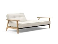 Bild von Innovation Living Splitback Frej Schlafsofa L: 232 cm – Eiche/Bouclé Off White