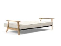 Bild von Innovation Living Splitback Frej Schlafsofa L: 232 cm – Eiche/Bouclé Off White