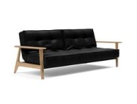 Bild von Innovation Living Splitback Frej Schlafsofa L: 232 cm – Eiche/Fanual Schwarz