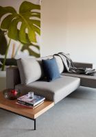 Bild von Innovation Living Bragi Schlafsofa m. Seitenbord L: 265 cm – Mat Sort/Flashtex Hellgrau