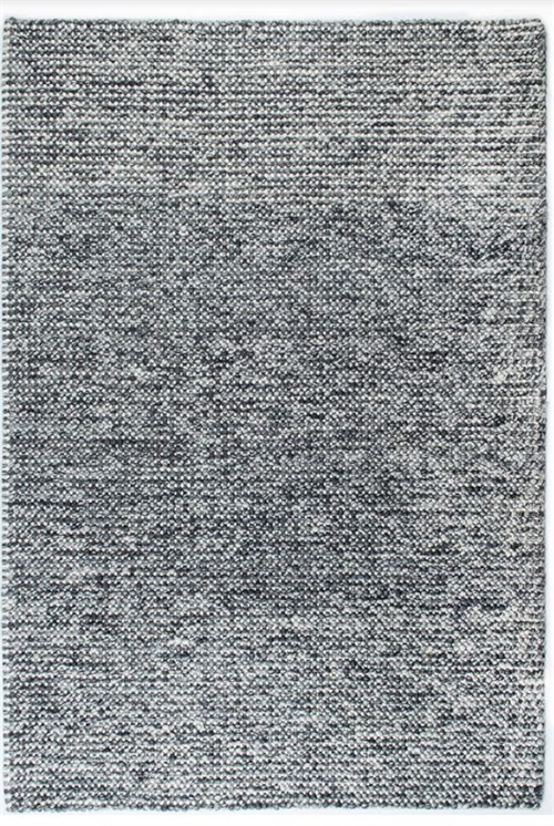 Bild von HC Carpets Dublin Handgewebter Teppich 50x80 cm - Dunkelgrau