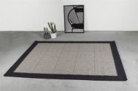 Bild von HC Carpets Casablanca Flachgewebter Teppich 200x290 cm - Dunkelgrau