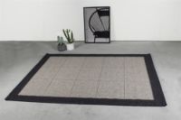Bild von HC Carpets Casablanca Flachgewebter Teppich 300x400 cm - Dunkelgrau