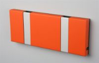 Bild von KNAX horizontaler Garderobenständer für 2 Personen, L: 19,8 cm – Hot Orange/Grau