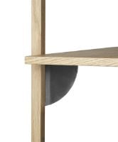 Bild von Ferm Living Sector Regal S/B 26,1x87 cm - Eiche/Schwarzes Messing