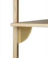 Bild von Ferm Living Sector Regal S/B 26,1x87 cm - Eiche/Messing