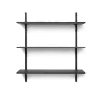 Bild von Ferm Living Sector Regal T/B 26,1x87 cm - Schwarze Esche/Schwarzes Messing