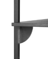 Bild von Ferm Living Sector Regal T/B 26,1x87 cm - Schwarze Esche/Schwarzes Messing