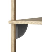 Bild von Ferm Living Sector Regal T/B 26,1x87 cm - Eiche/Schwarzes Messing