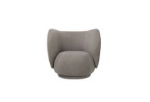 Bild von Ferm Living Rico Lounge Chair gebürstet SH: 41 cm – Wam Grey