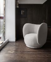 Bild von Ferm Living Rico Lounge Chair gebürstet SH: 41 cm – gebrochenes Weiß