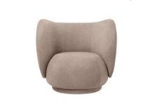 Bild von Ferm Living Rico Lounge Chair Boucle SH: 41 cm - Sand