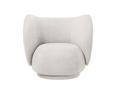 Bild von Ferm Living Rico Lounge Chair Boucle SH: 41 cm – gebrochenes Weiß