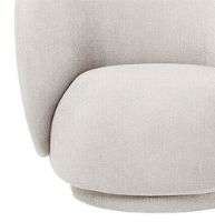 Bild von Ferm Living Rico Lounge Chair Boucle SH: 41 cm – gebrochenes Weiß