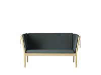 Bild von FDB Furniture J148 2-Personen-Sofa Erik Ole Jørgensen L: 150 cm – Eiche/Dunkelgrün