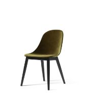 Bild von Audo Copenhagen Harbour Side Dining Chair SH: 45 cm – City Velvet CA7832/031 / Gestell aus schwarzer Eiche