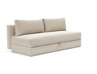 Bild von Innovation Living Osvald Schlafsofa L: 200 cm – Mattschwarz/Blida Sandgrau