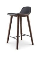 Bild von Eva Solo Abalone Barhocker H: 65 cm – Räuchereiche/Schwarzes Leder